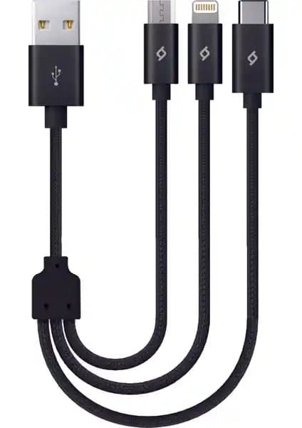 Ttec Alumicable Mini 30cm Universal Çok Fonksiyonlu Data ve Şarj Kablosu