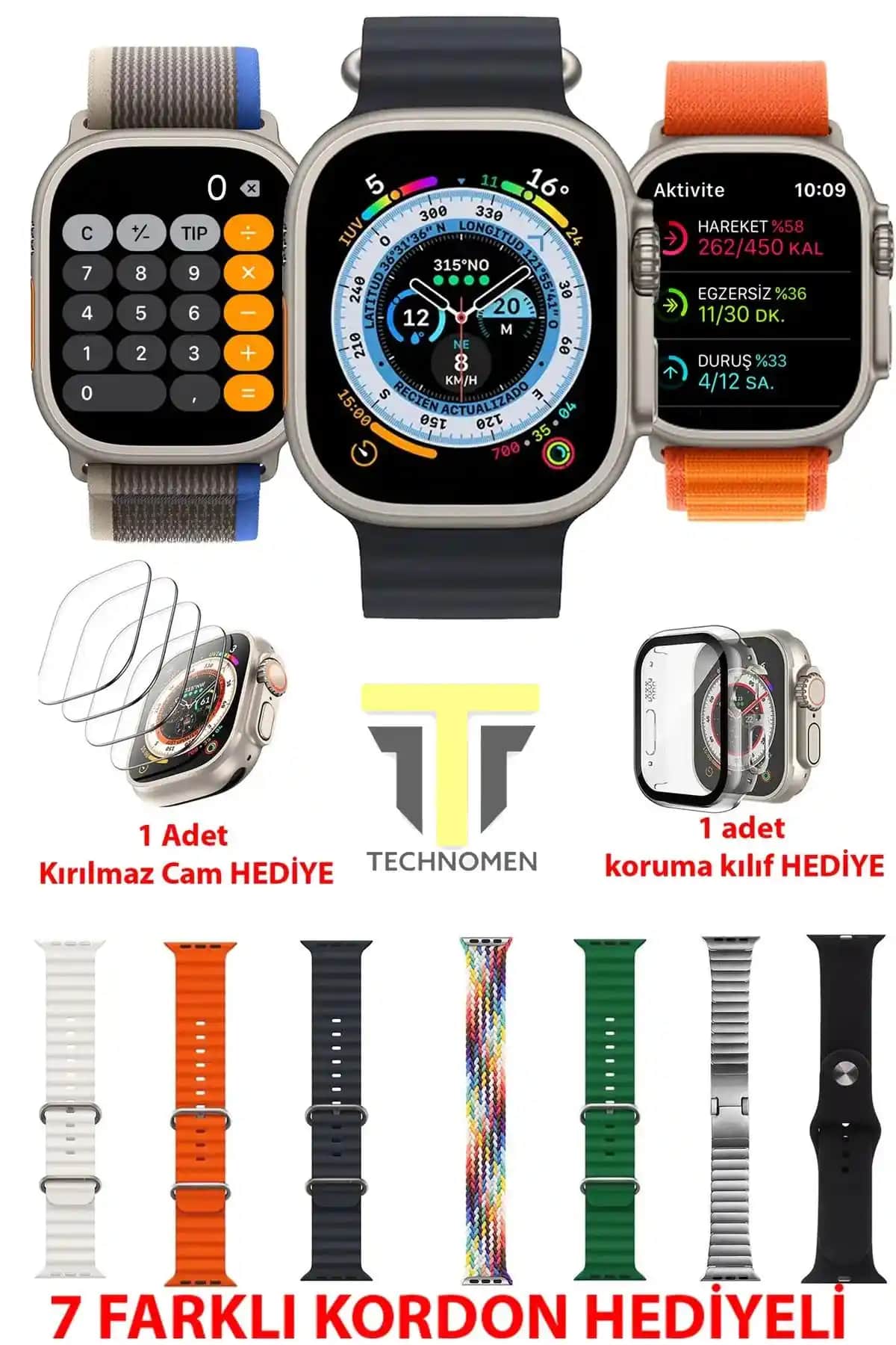 Akıllı Saat Karşılaştırması: TECHNOMEN Y60 Ultra Plus ve Teknoloji Gelsin HK9 Ultra 2