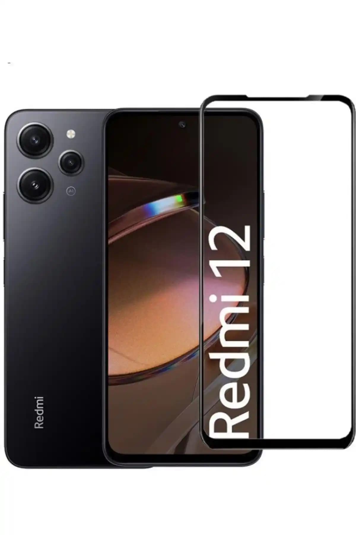 Redmi 12 için kırılmaz cam ve şeffaf kalp desenli kılıf karşılaştırması