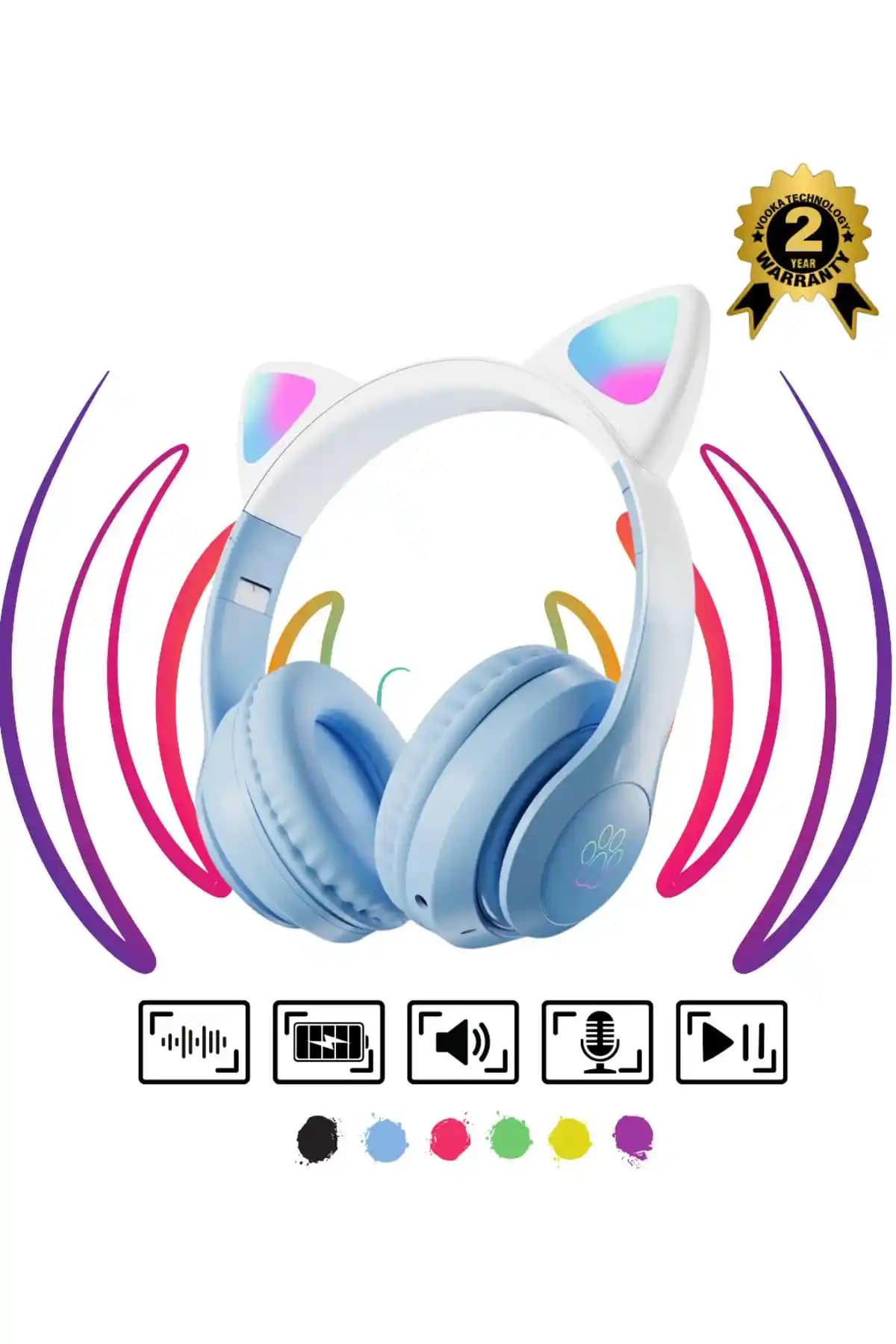 VOOKA Çocuk Bluetooth Kedi Kulaklık ve Toygo Kedi Kulaklık Karşılaştırması