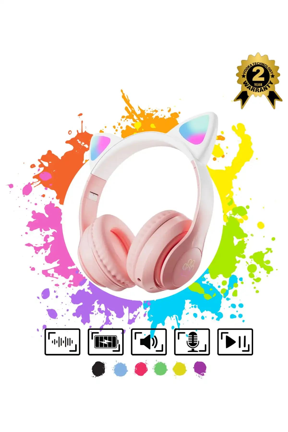 VOOKA Çocuk Bluetooth ve Kedi Kulaklıkları Karşılaştırması: Güvenli ve Eğlenceli Müzik Deneyimi