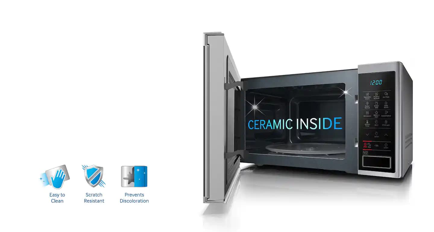 Samsung Mikrodalga Fırınlarda Seramik İç Yüzeylerin Özellikleri ve Avantajları
