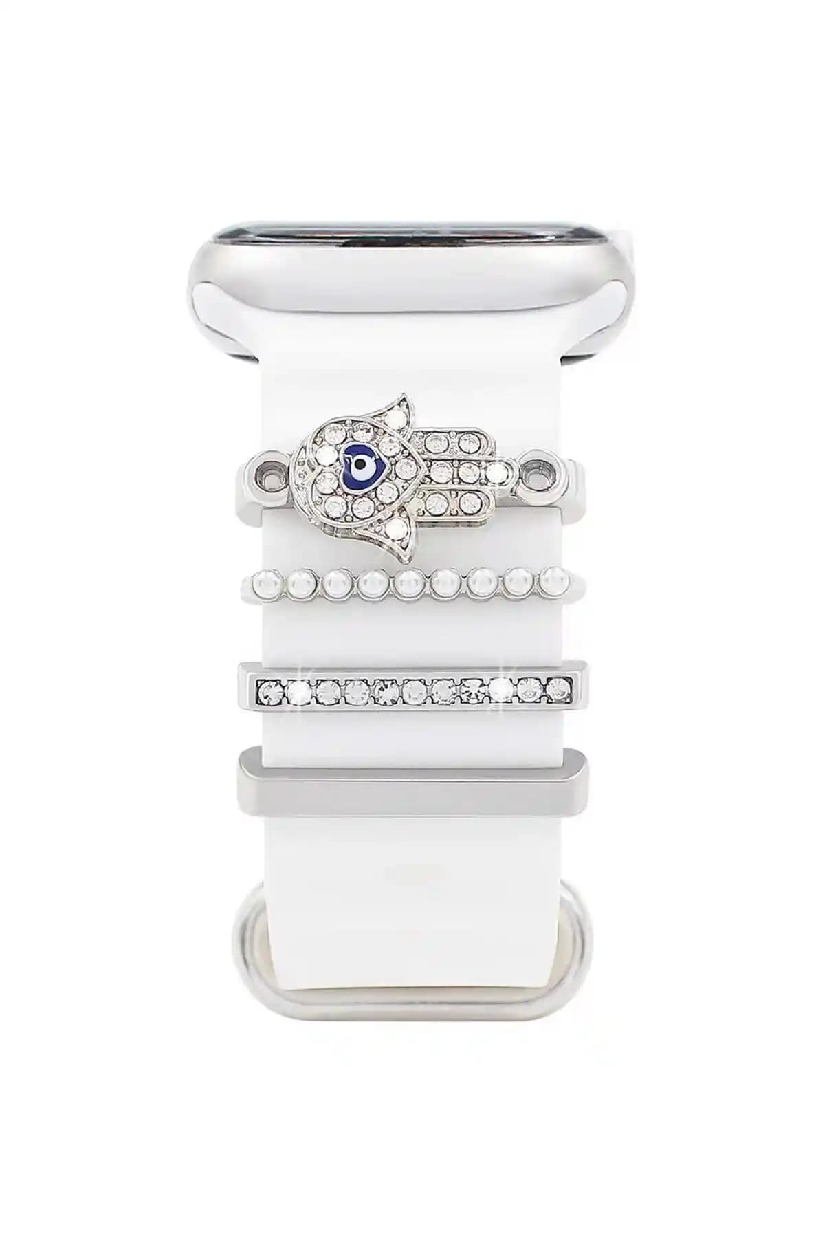 Apple Watch MERYEM ANA Charm Akıllı Saat Kordon Süsü Estetik ve Kullanışlı Aksesuar