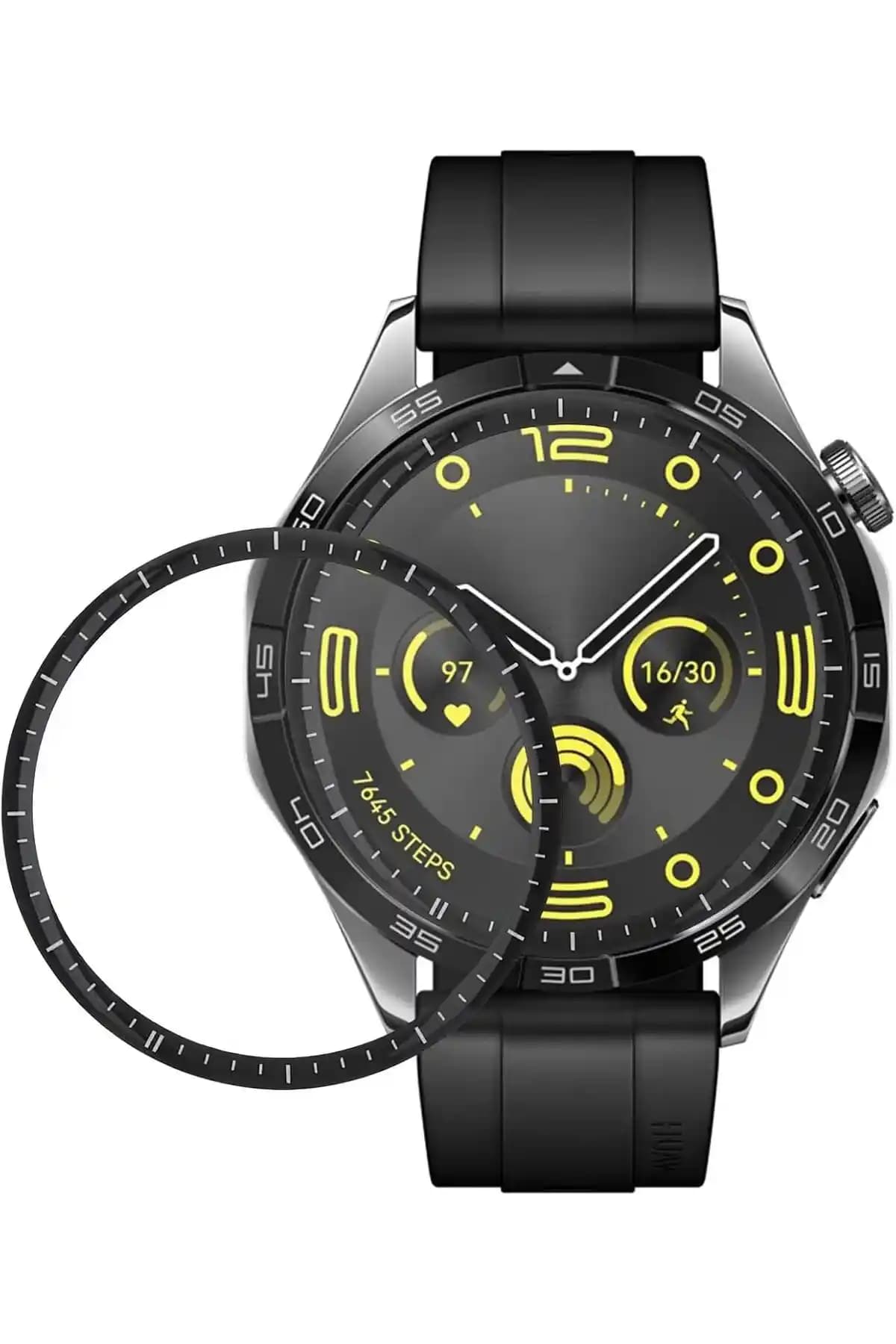 Fibaks Kavisli Ekran Koruyucu Xiaomi Mi Watch Color için Tam Uyum ve Estetik Sağlar