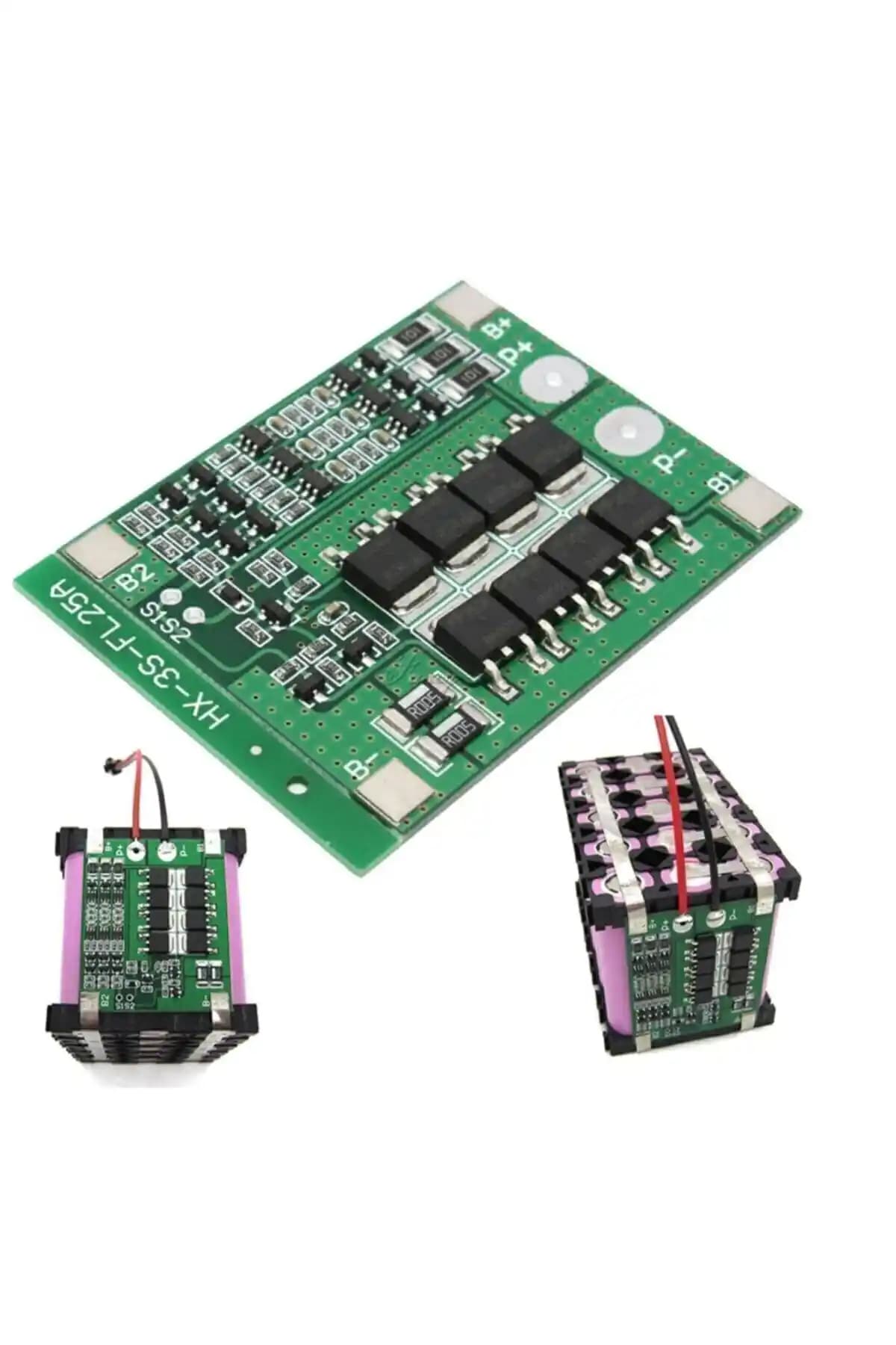 Genel Markalar 3S 25A 12V Balans BMS LiPo ve 18650 Pil Koruma Devresi