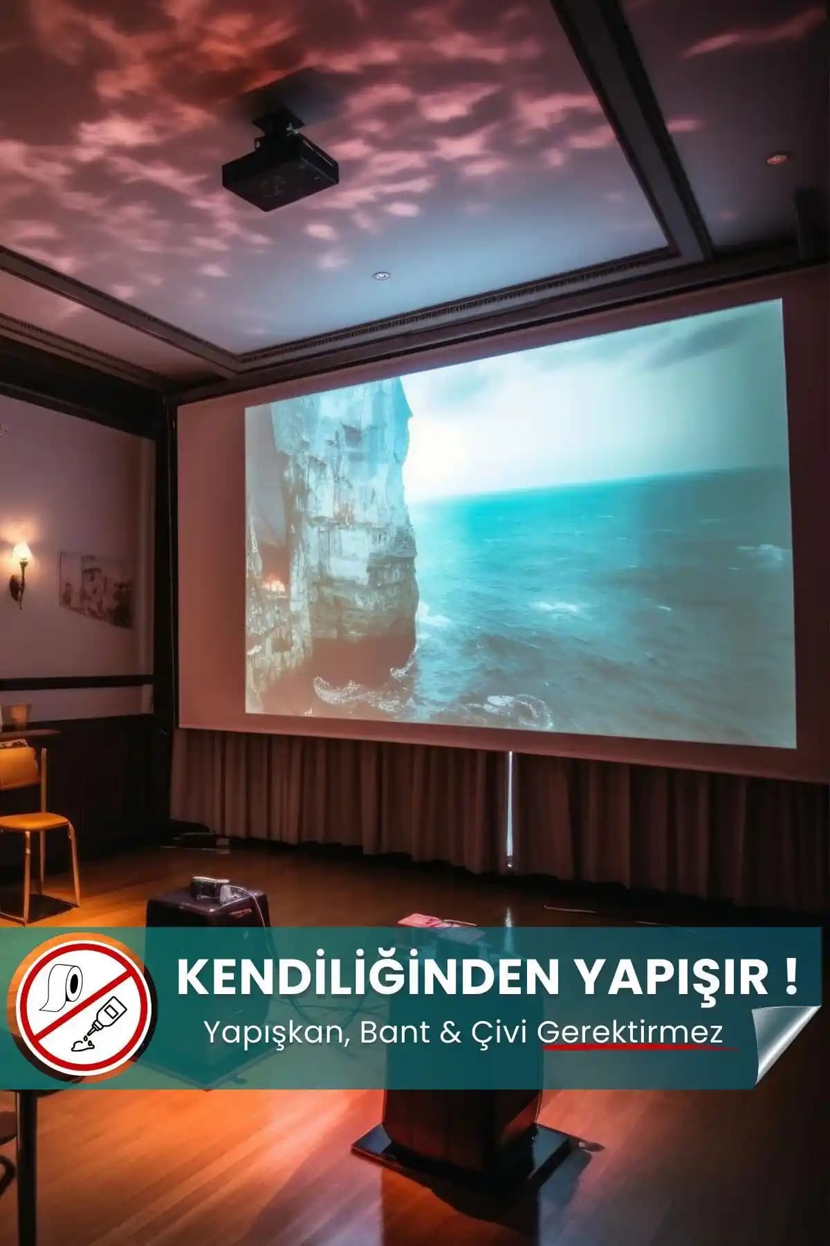 Genel Markalar Projeksiyon Perdesi ile Evinizde Sinema Keyfini Yükseltin