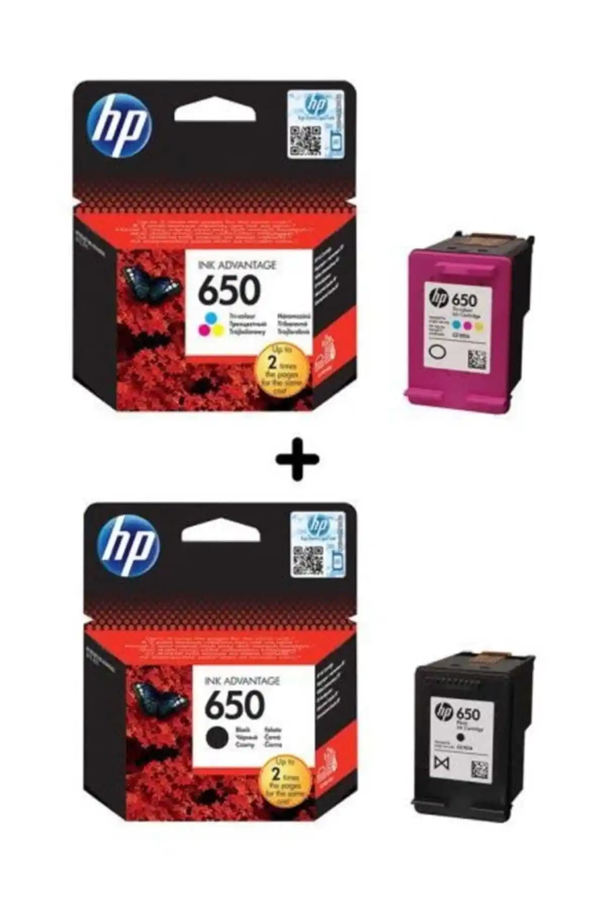 HP 650 Siyah ve Renkli Kartuş Seti ile HP Cz101ae (650) Siyah Kartuş Karşılaştırması