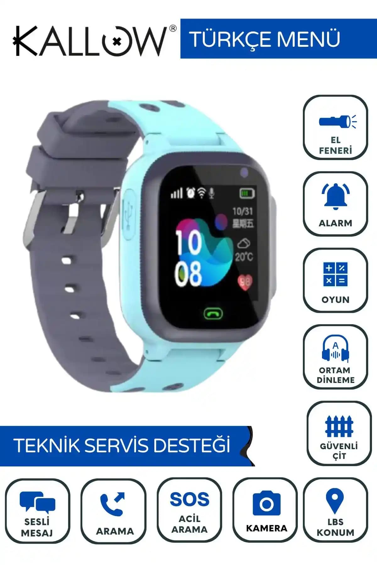 Kallow Akıllı Çocuk Saati Güvenlik ve Teknolojinin Birleşimiyle Çocuk Takip Çözümü