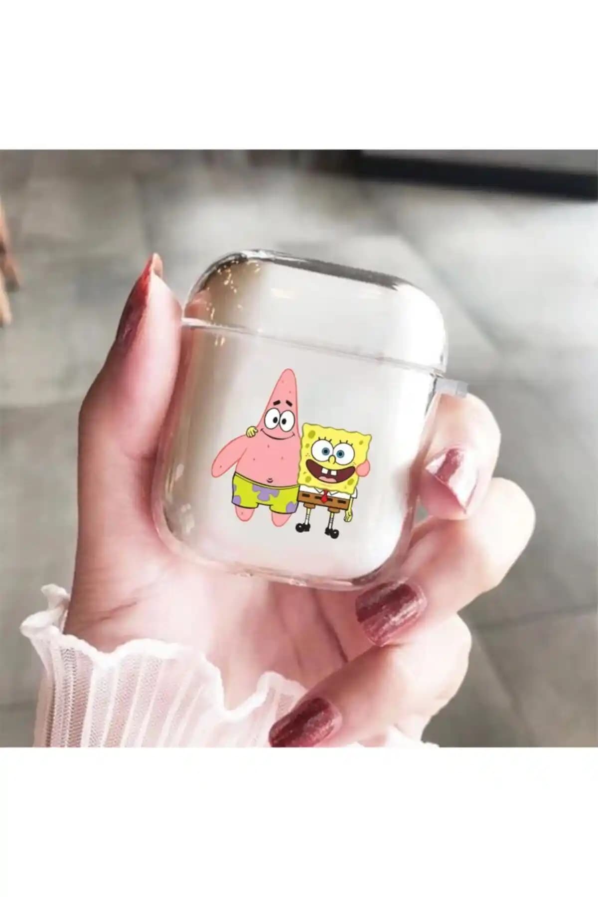 Mooodcase Patrick Star ve Sünger Bob Desenli Şeffaf Silikon Kulaklık Kılıfı İncelemesi