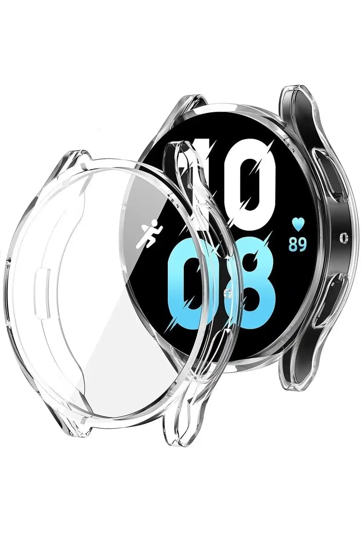 Samsung Galaxy Watch 5 40mm Uyumlu Tam Koruma Kasa ve Ekran Koruyucu Seti