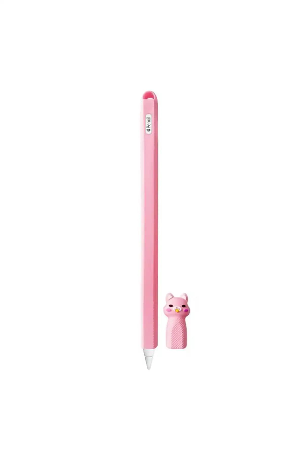 Tagomoon Apple Pencil 2. Nesil için Renkli Kedi Figürlü Silikon Koruyucu