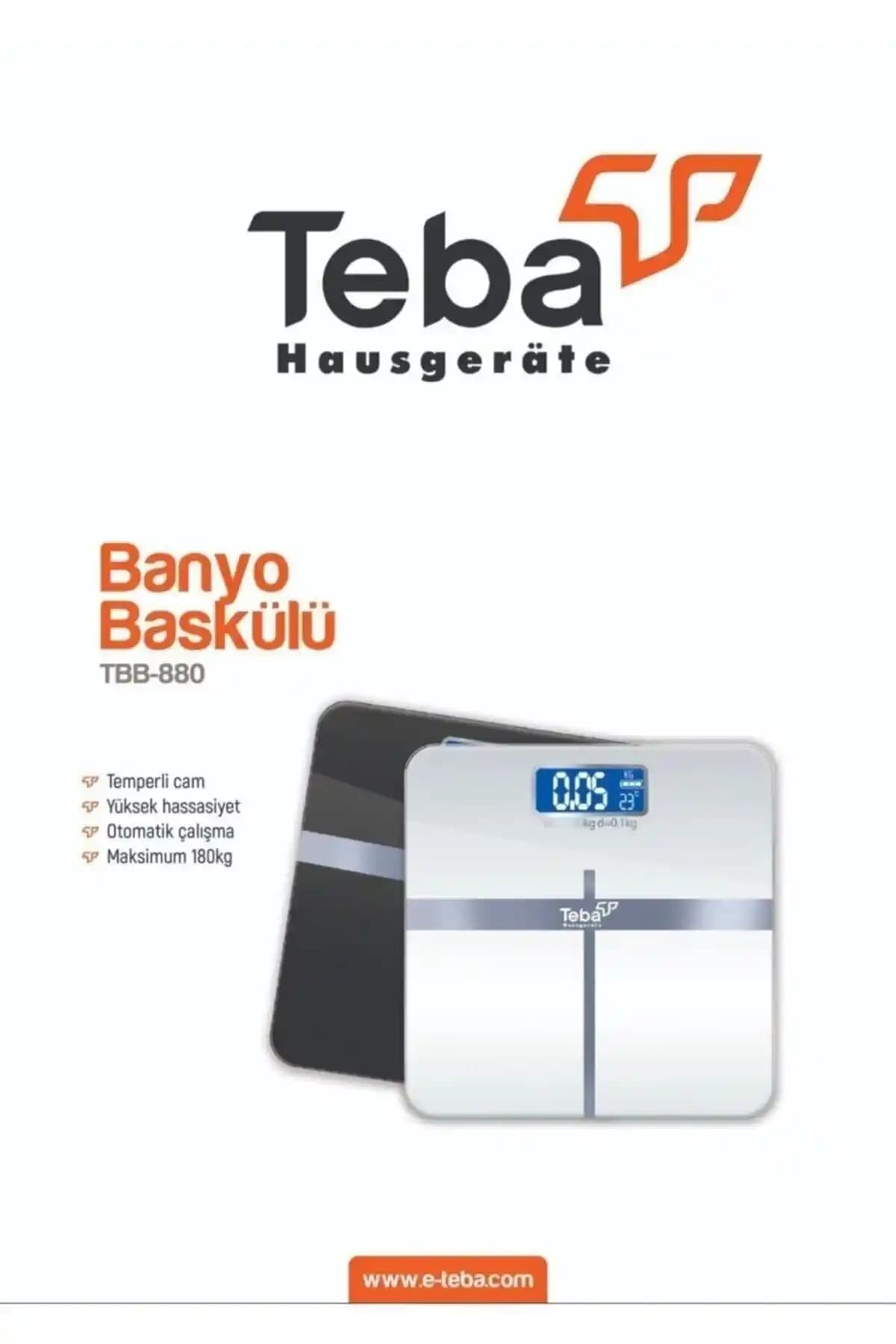 Teba TBB-880 Dijital Banyo Baskülü: Modern ve Güvenilir Ölçüm Çözümünüz