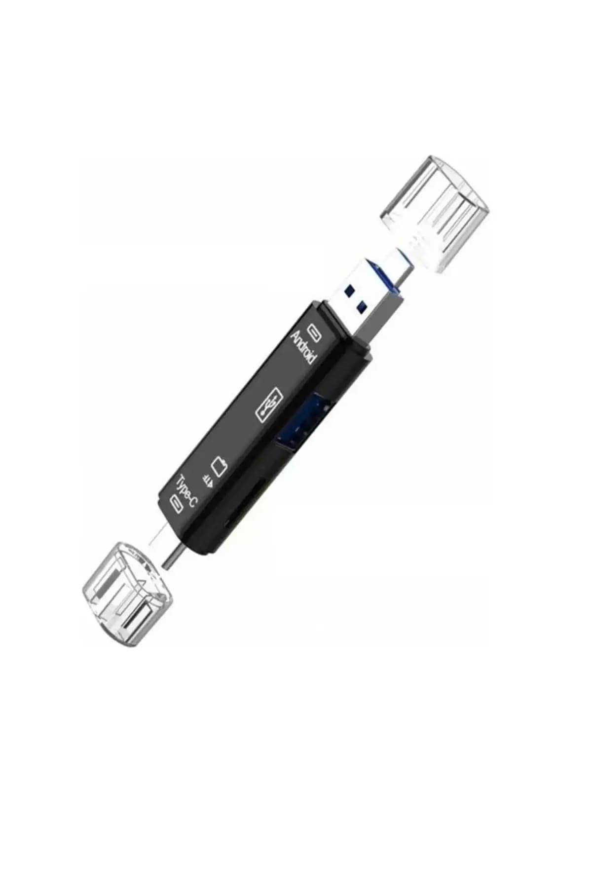 Temiz Pazar Micro USB ve Type C Adaptörü ile Mikro SD Kart Okuyucu İncelemesi