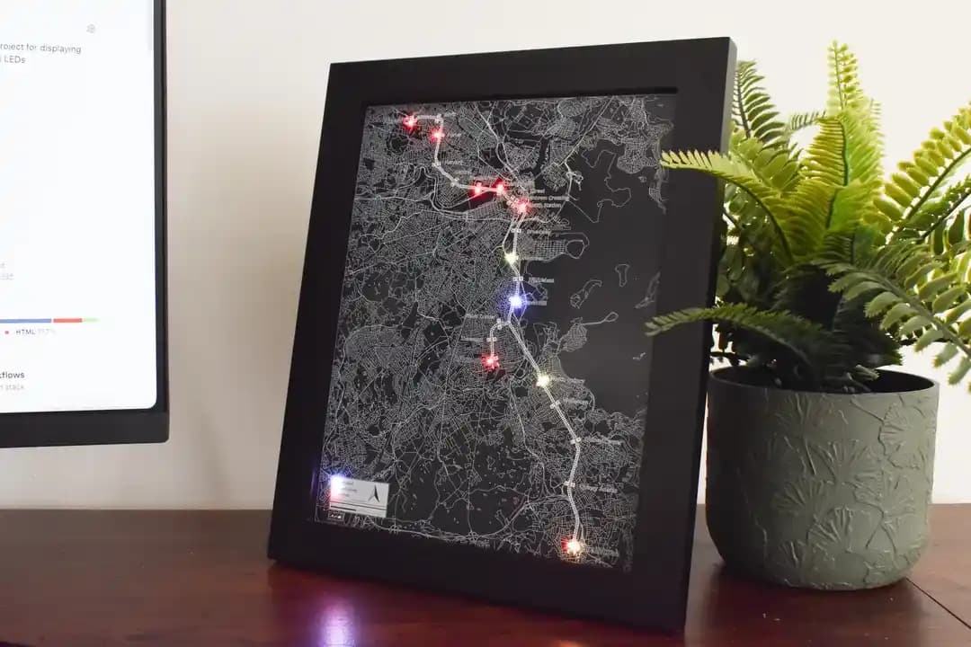 Boston Red Line Metro Haritası Üzerine PCB Tasarımı ve Gerçek Zamanlı Veri Entegrasyonu