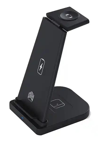 Ally 15W 3'ü Bir Arada Kablosuz Şarj Standı: Apple Uyumlu ve Hızlı Çoklu Cihaz Şarj Çözümü