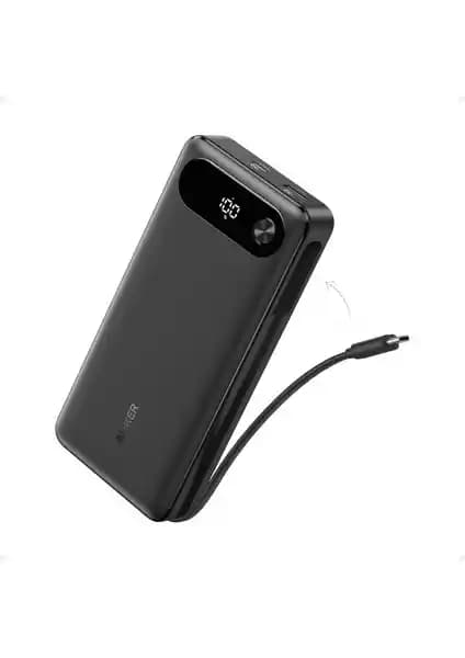 Anker 20.000 mAh Güçlü ve Güvenilir Taşınabilir Powerbank Siyah Renkli