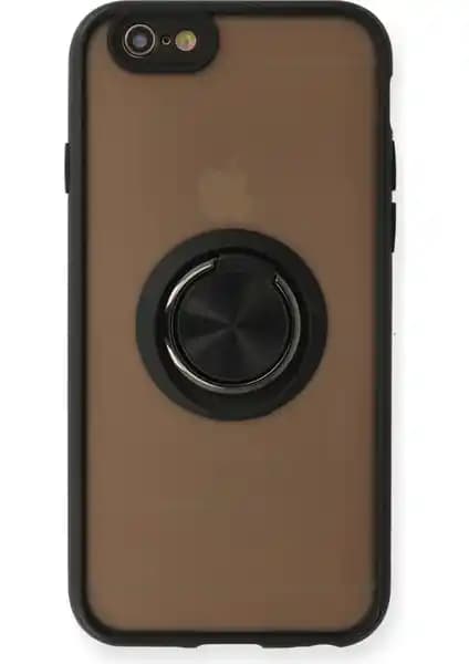 Aqua iPhone 6 Kılıf Standlı Yüzüklü Buzlu Tasarım Güçlü Koruma ve Estetik Sağlar