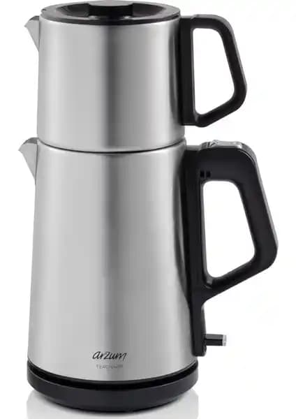 Arzum AR3143 Teacharm 2200W Paslanmaz Çelik Çay Makinesi Modern Tasarım ve Üstün Fonksiyonellik