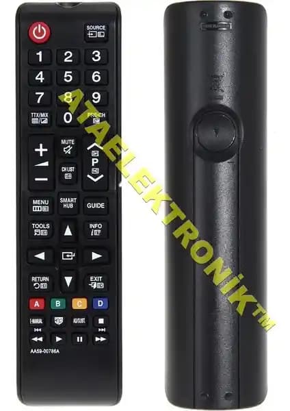 Ata Elektronik Samsung Tüm Modellerine Uyumlu Smart Hub Tuşlu LED TV Kısa Kumanda