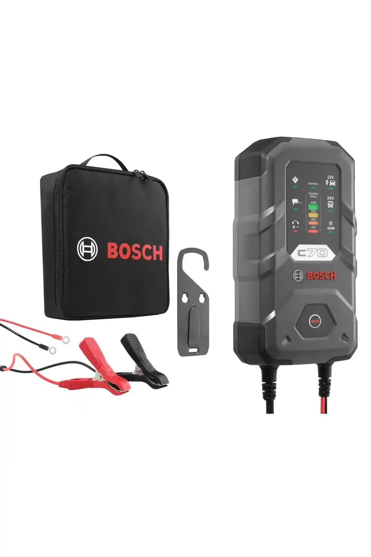 Bosch C70 Akü Şarj Cihazı 12/24V Güç ve Güvenilirlik Sunan Otomotiv Şarj Cihazı