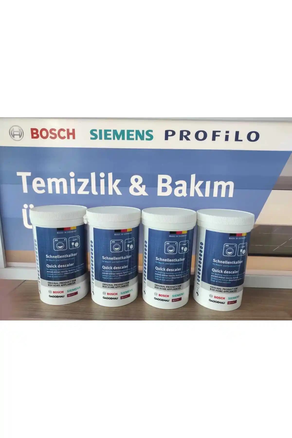 Bosch Çamaşır ve Bulaşık Makinesi İçin Hızlı Kireç Çözücü Temizlik ve Bakım Ürünü