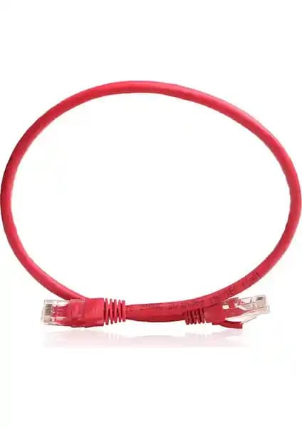 Dark 0.50M Kırmızı Cat6 Ağ Kablo Profesyonel ve Dayanıklı Veri İletim Çözümü