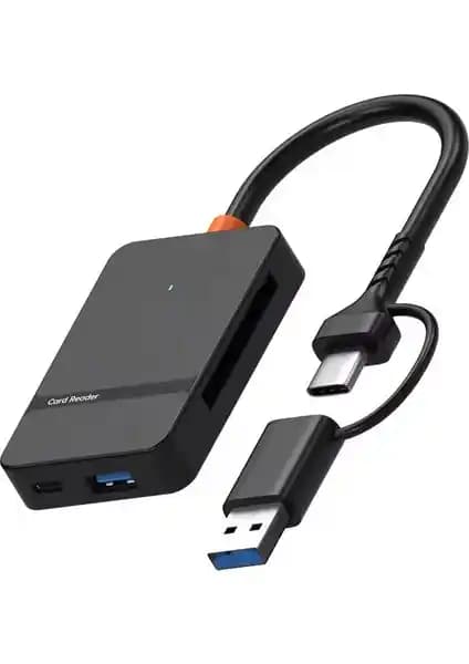Foxyn ADS-316 Usb-C ve USB 8 Port Kart Okuyucu ile Çok Yönlü Veri Transferi Çözümü