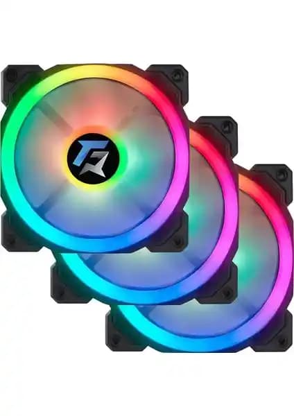 GameForce 7r Pro Serisi Rainbow Ledli Sessiz 120MM Kasa Fanı Performans ve Estetik Sunar