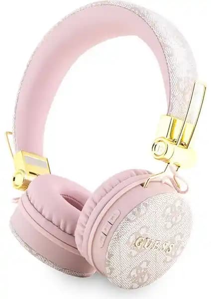 Guess Kulak Üstü Bluetooth Kulaklık Pembe Renkli Şık ve Konforlu Tasarım