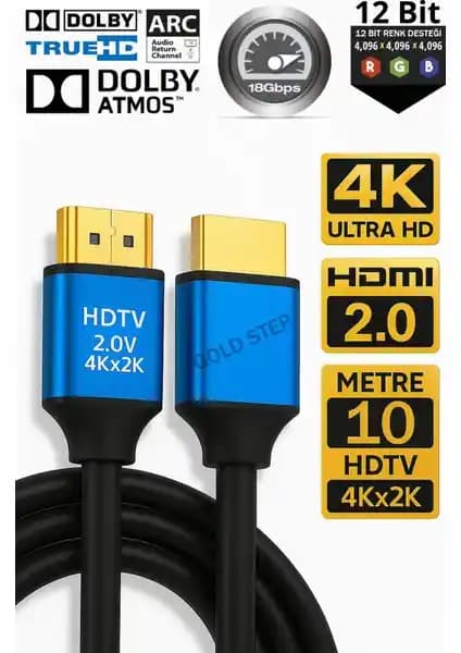 HDMI Kablo Karşılaştırması: Gold Step 4K Ultra HD ve TTAF HDMI 2.0 Özellikleri ve Performans Analizi