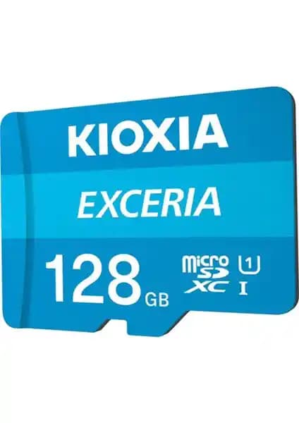 Kioxia 128GB Exceriag2 Micro SDXC U1 V30 Hafıza Kartı Yüksek Performans ve Güvenilirlik