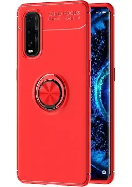 KNY Oppo A31 Kılıf Yüzüklü Manyetik Ravel Silikon Şık ve Dayanıklı Koruma Çözümü