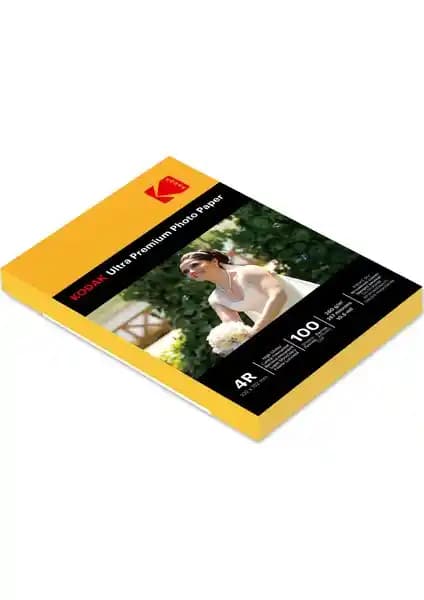 Kodak Ultra Premium Glossy Fotoğraf Kağıdı 10x15 cm yüksek parlaklık ve dayanıklılık sağlıyor