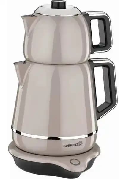 Korkmaz Demiks Bej Krom Elektrikli Çaydanlık: Modern Tasarım ve Yüksek Performans Özellikleri