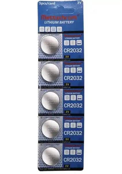 Mettzchrom 5 Adet CR2032 Pil Seti Güvenilir ve Çok Yönlü Elektronik Güç Kaynağı