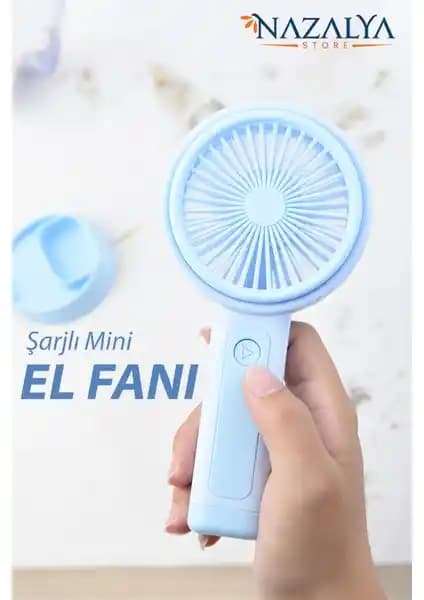 Nazalya Telefon Standlı Taşınabilir Mini Fan Yaz Ayları İçin Pratik Serinlik Çözümü