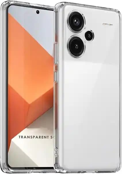 Nettech Xiaomi Redmi Note 13 Pro Plus Uyumlu Şeffaf Silikon Kamera Koruma Kılıfı