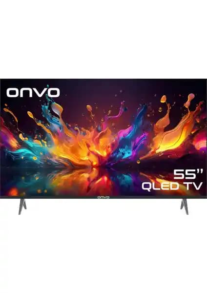 Onvo 55OVF9000UQ: Türkiye Menşeli 55 İnç QLED 4K Ultra HD Akıllı Televizyon