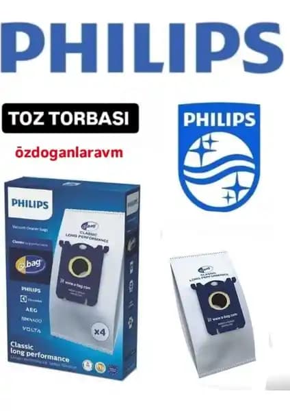 Philips Performer Jewel 4'lü Kumaş Toz Torbası Seti Yüksek Performans ve Dayanıklılık Sağlar