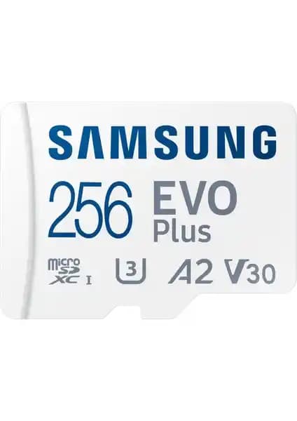 Samsung EVO Plus MicroSD 256 GB Hafıza Kartı Güçlü ve Güvenilir Depolama Çözümü