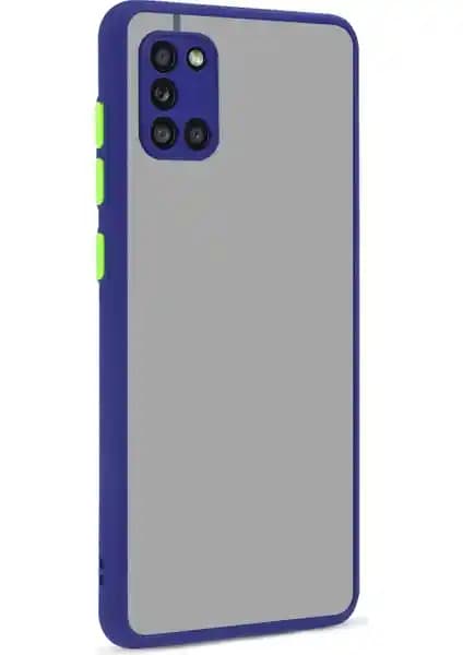 Samsung Galaxy A31 için Renkli Kenarlı ve Kamera Koruma Özelliğiyle Şık Kılıf