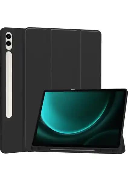 Samsung Galaxy Tab S9 FE Plus için şık ve dayanıklı folio kılıf tasarımı ve özellikleri