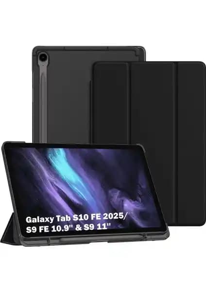 Samsung Galaxy Tab S9 FE ve S10 Serisi İçin Uygun Dayanıklı ve Şık Koruyucu Kılıf