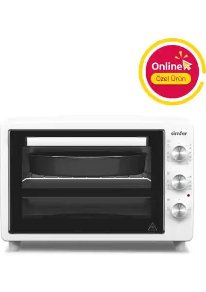 Simfer 3420 Beyaz 34 LT Statik Mini/Midi Fırın: Modern ve Enerji Verimli Mutfak Çözümü