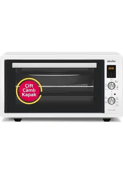 Simfer 4558 Beyaz 45 LT Turbo Fan Mini/Midi Fırın: Fonksiyonel ve Estetik Mutfak Çözümü