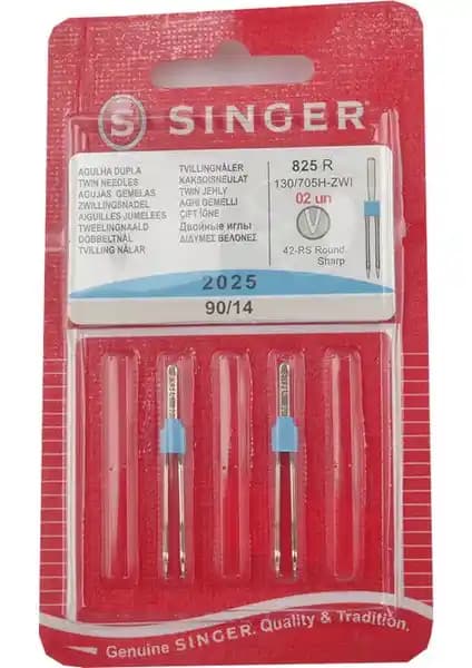 Singer 2025-14 Çift İğne Seti: Dayanıklı ve Çok Yönlü Dikiş Aksesuarı