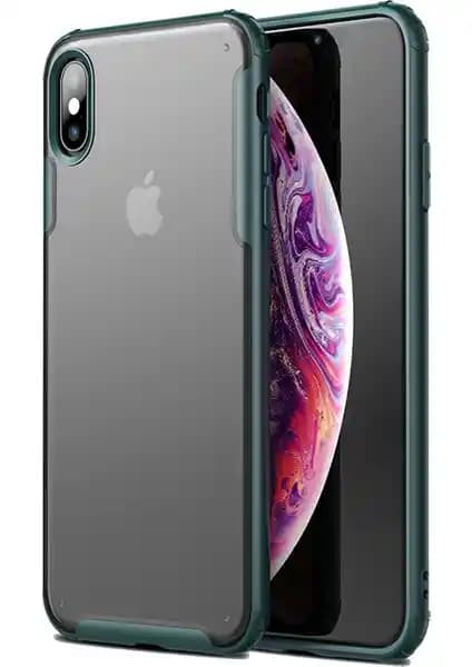 Vendas Apple iPhone X Venga Serisi Yeşil Premium Kılıf Estetik ve Koruma Bir Arada