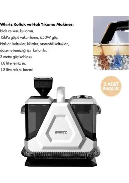 Whirtz WR-EA-1000 Halı Yıkama Makinesi: Güçlü ve Pratik Ev Temizliği Çözümü