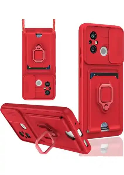 Xiaomi Redmi 12C için Şık ve Koruyucu Silikon Kılıf, Renkli ve Fonksiyonel Tasarım