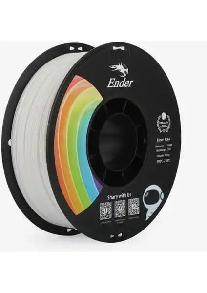 Creality Ender PLA+ Beyaz Filament 1.75mm 1kg Yüksek Kaliteli 3D Baskı Malzemesi